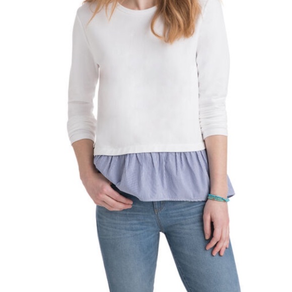 Vineyard Vines Mixed Media Shirt Small NWT - Picture 4 of 4